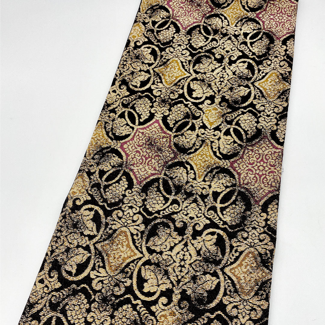 袋帯 帯丈450cm 正絹 Sランク 六通 カジュアル 茶系 1123000582314