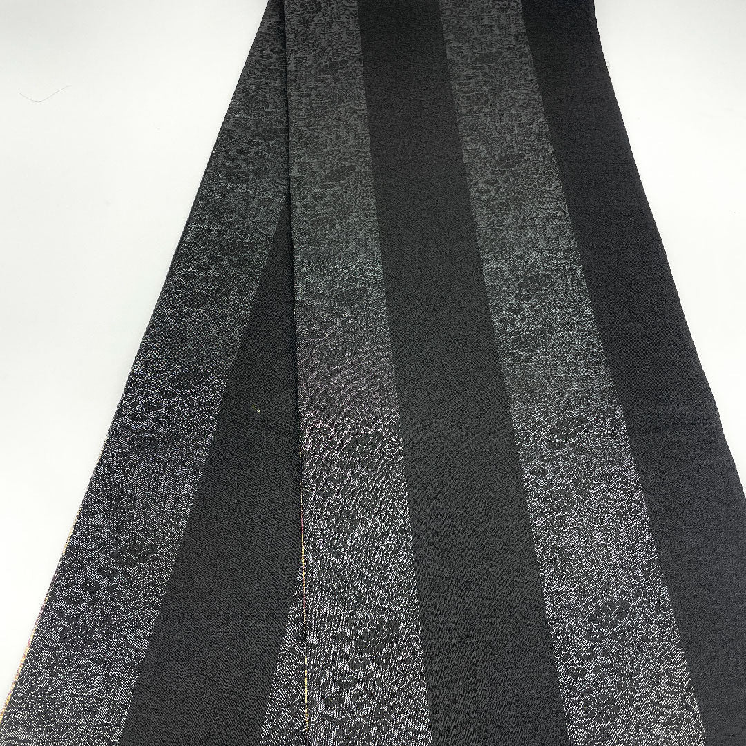 袋帯 帯丈450cm 正絹 Sランク 六通 カジュアル 茶系 1123000582314