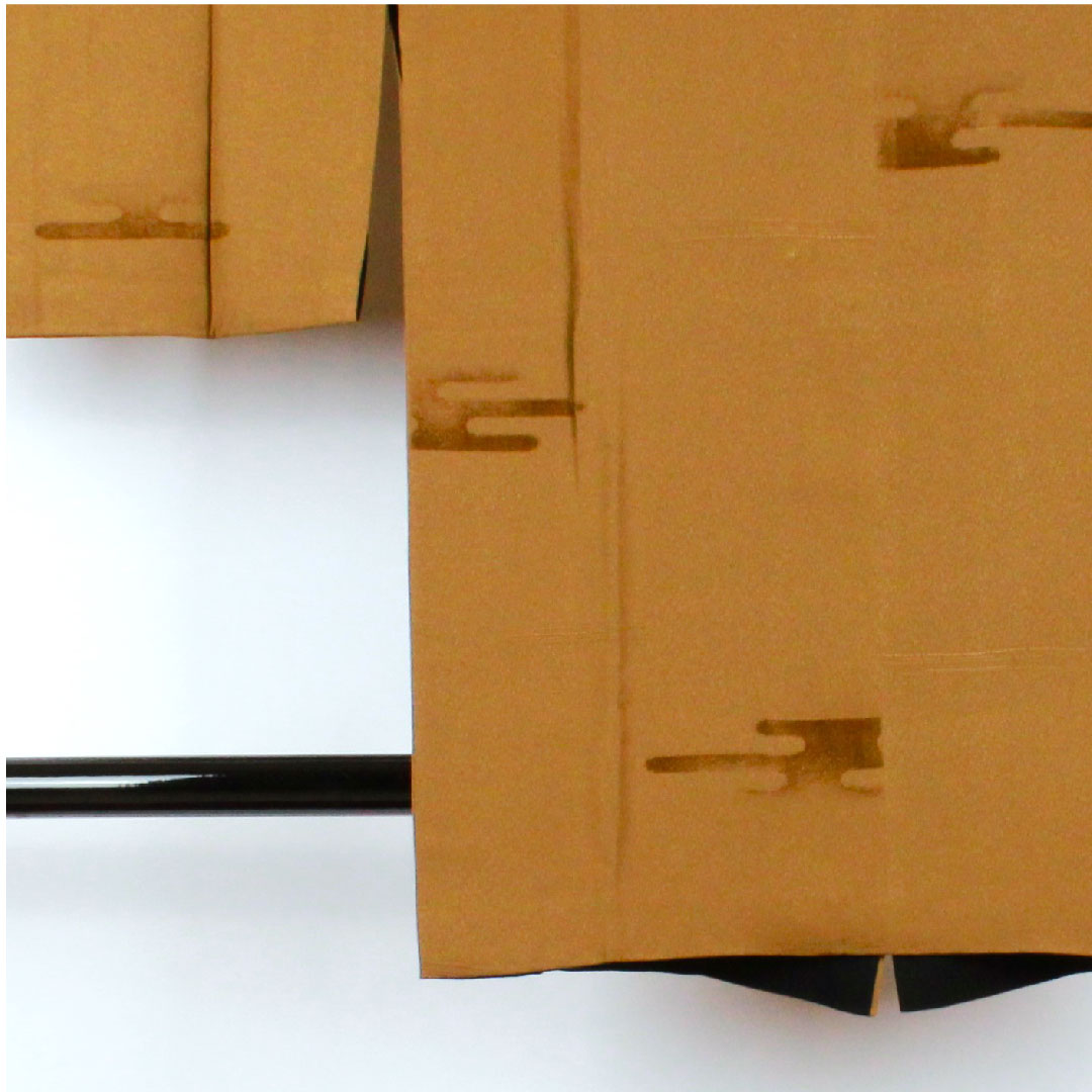 道行コート 身丈87cm 裄丈66.5cm 煤竹色 リバーシブル 正絹 Sランク 袷 茶系 1117000512914