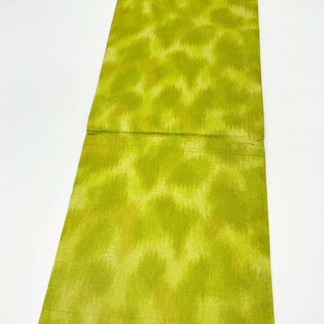 袋帯 帯丈416cm 正絹 Sランク 六通 カジュアル 緑系 1123000372319