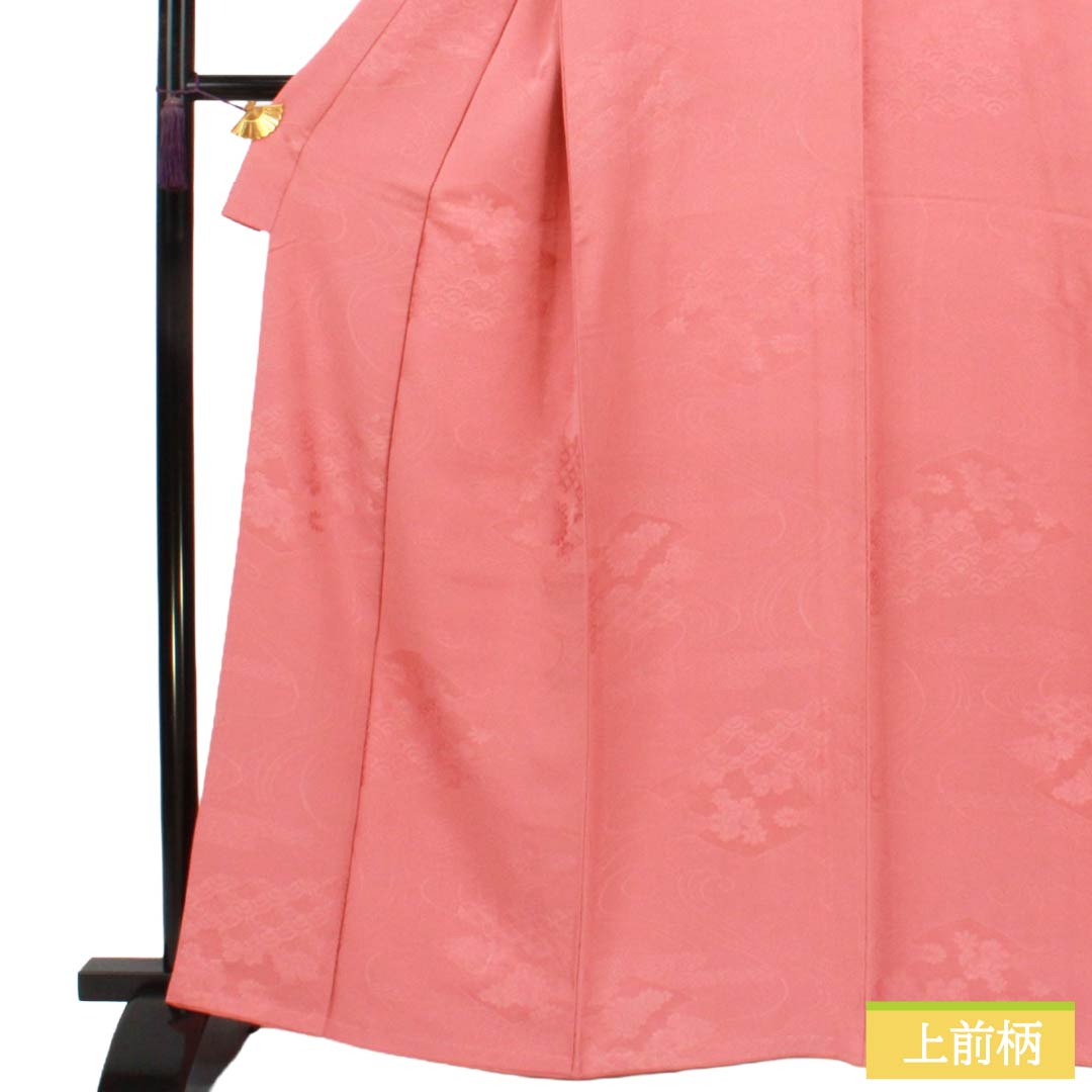 Plain color, Choshun color, auspicious pattern, Length 160cm, Sleeve length 63.5cm, Lined, Pure silk, S rank, Pink 1114000612413