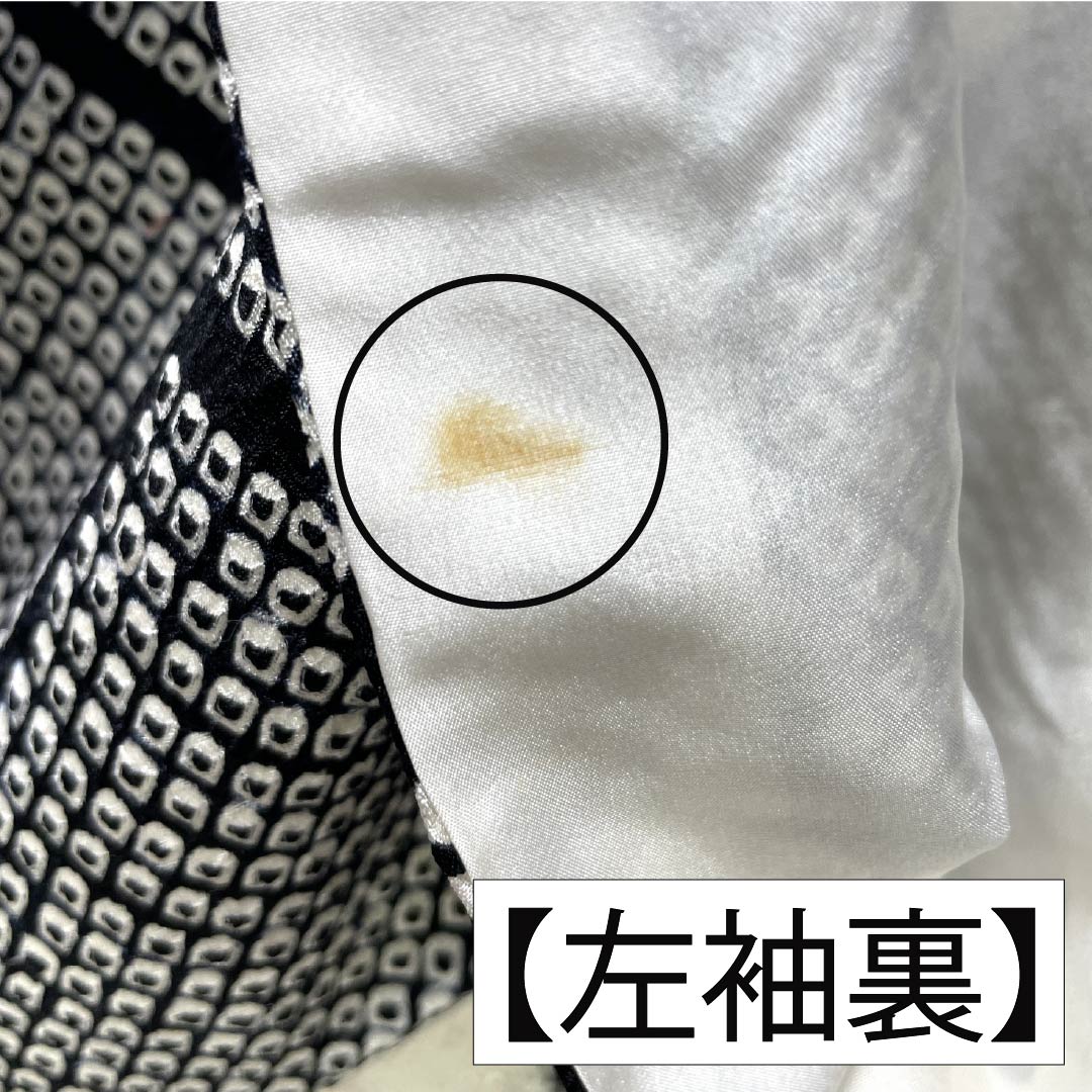 訪問着 正絹 Bランク 袷 身丈161cm 裄丈64.5cm 絞り 銀駒刺繍 重ね衿付き 紗綾形 笹 草花 モノトーン 1112007344427