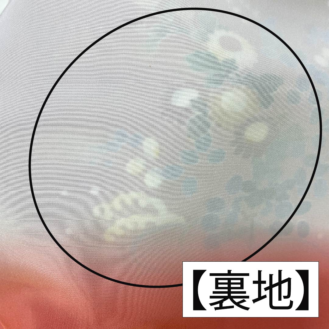 訪問着 正絹 Bランク 袷 身丈167cm 裄丈66cm 似桃色(にせももいろ) 牛首紬 京加賀友禅 付下げ 作家物 草花 ピンク系 1112007544513