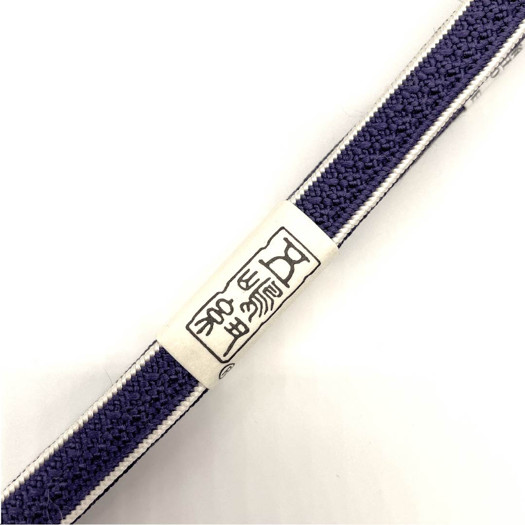 (New old stock) Obi-jime (belt fastener) Pure silk 3-minute cord Purple (navy blue) Goshima cord New old stock Length approx. 135cm Width approx. 0.9cm Casual S rank Purple 1135000672320