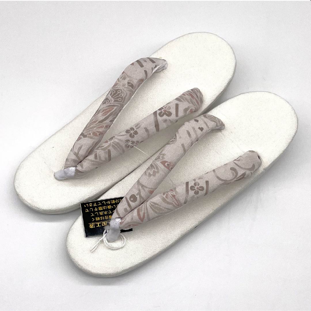 (New) Zori Sandals, Linen, NEW Rank, Summer Zori, Linen Zori, Made in Japan, For Summer, Length 24cm, L Size, White, 1122001571411
