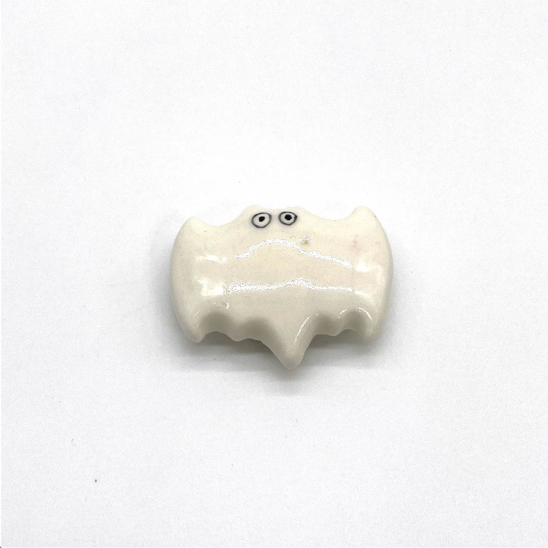 (新旧库存) 腰带扣 陶瓷 休闲 白色 陶瓷 蝙蝠 动物 长约3.5cm 宽约4.5cm A等级 白色 1137000573911