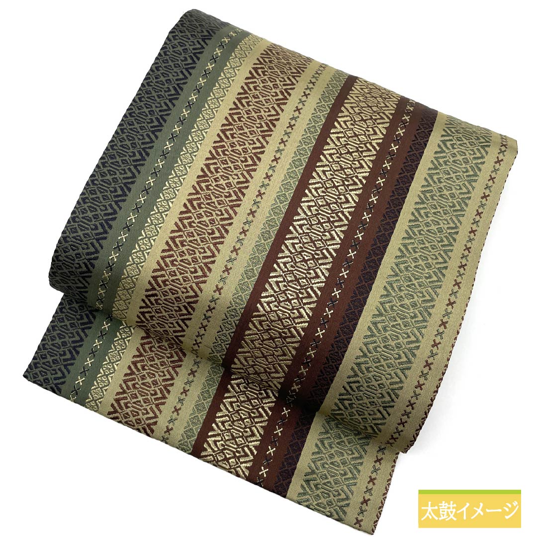 Nagoya obi, pure silk, Kenjo pattern, Hakata weave, obi length 365cm, S rank, full length, semi-formal, gradation style, 1124006992399, Nagoya tailoring