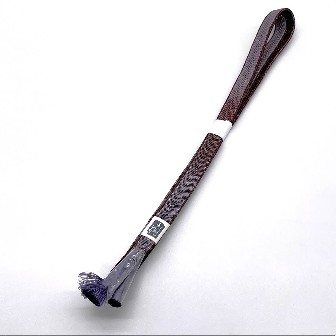(新品)帯締め 正絹 NEWランク 紫鼠色(むらさきねずいろ) 二人静色(ふたりしずかいろ) 単衣用 夏用 長さ約160cm 幅約1.6cm カジュアル 紫系 1135005751320