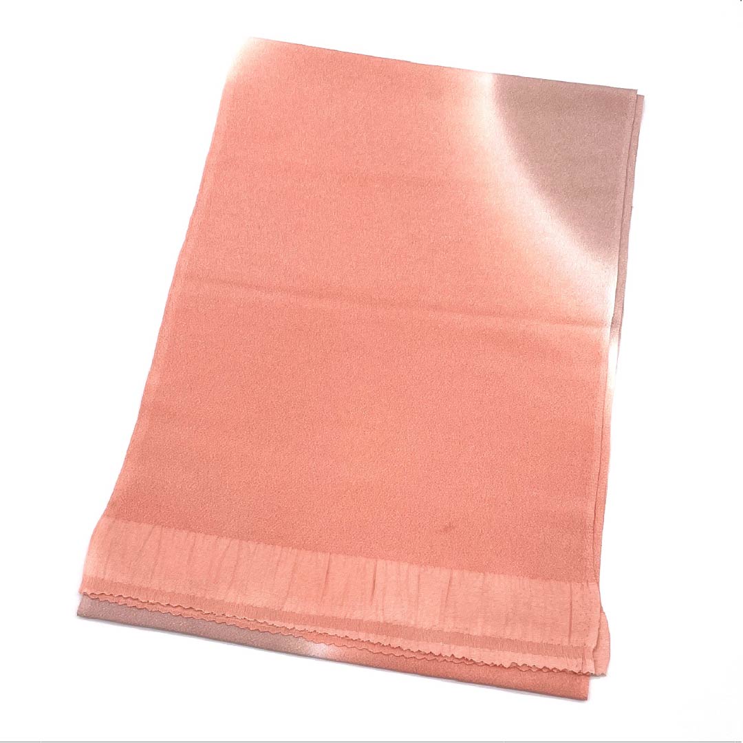 Obiage Silk A Rank Semi-formal Coral Pink Abstract Pattern Length approx. 174cm Width approx. 28.5cm Pink 1136003103913