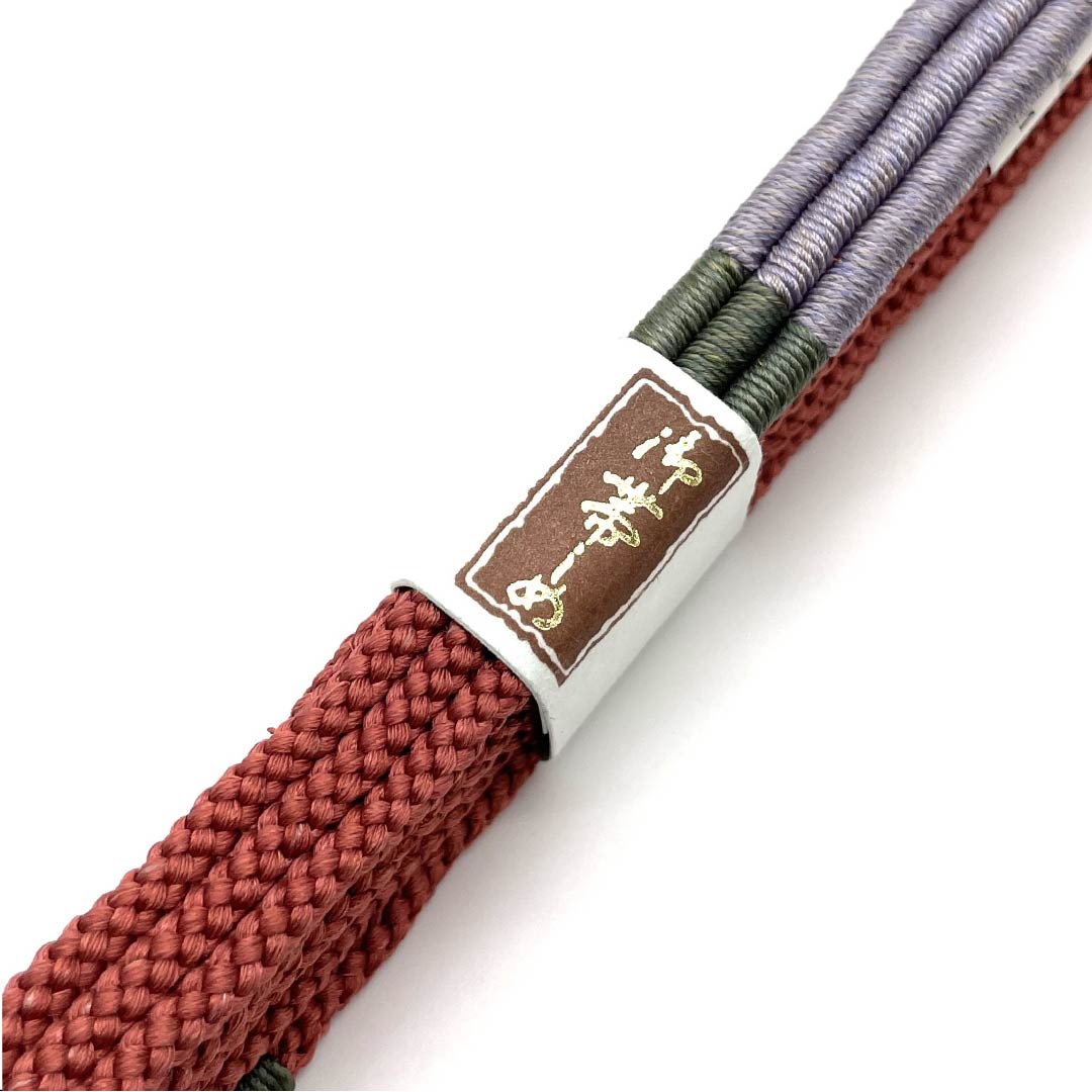 (新古品) 帯締め 正絹 四分紐 長春色(ちょうしゅんいろ) 手組紐 新古品 長さ約168cm 幅約1cm カジュアル Sランク ピンク系 1135001662913