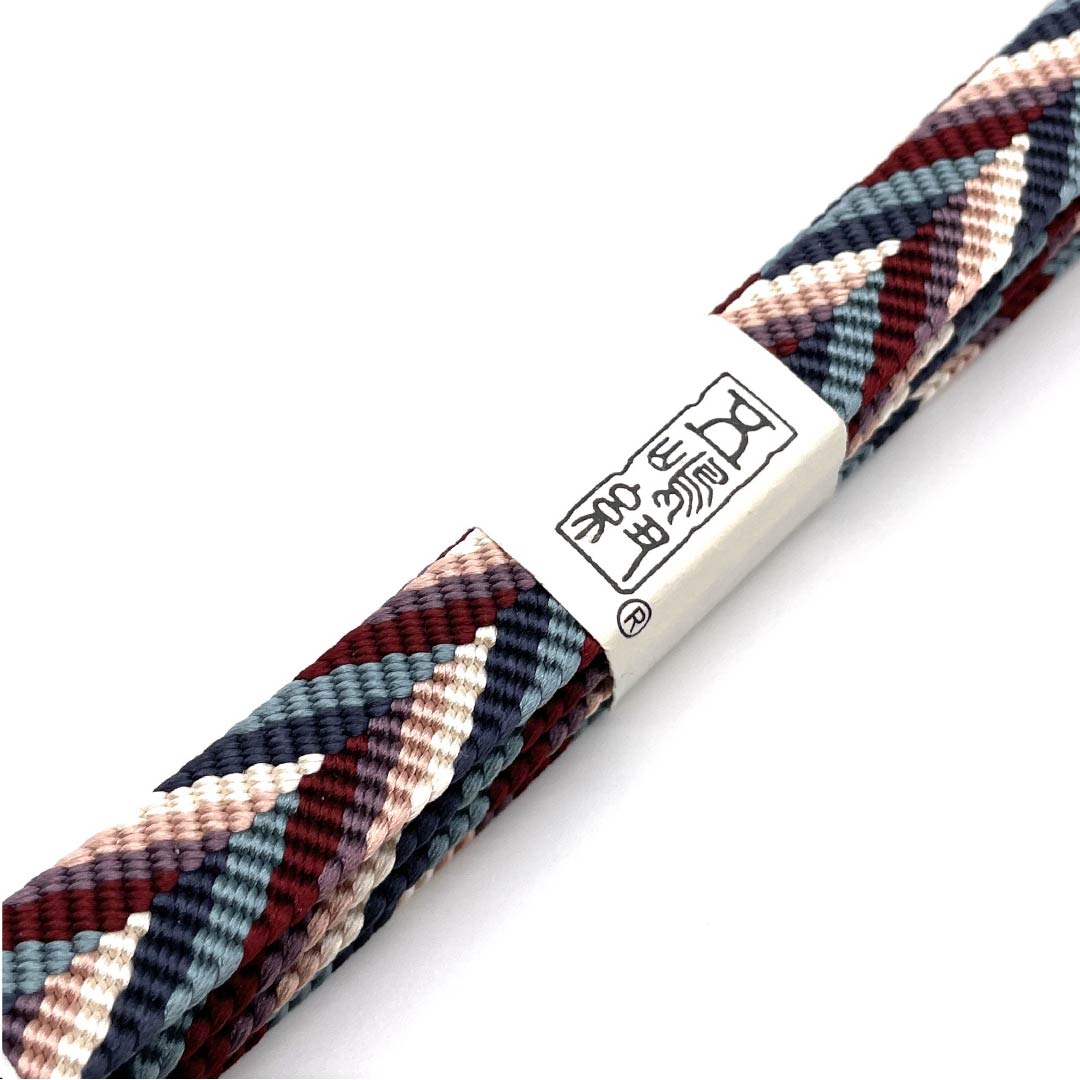 (新古品)帯締め 正絹 四分紐 グラデーション 五嶋紐 江戸組紐 長尺 長さ約175cm 幅約1.5cm カジュアル Sランク グラデーション系 1135001352999