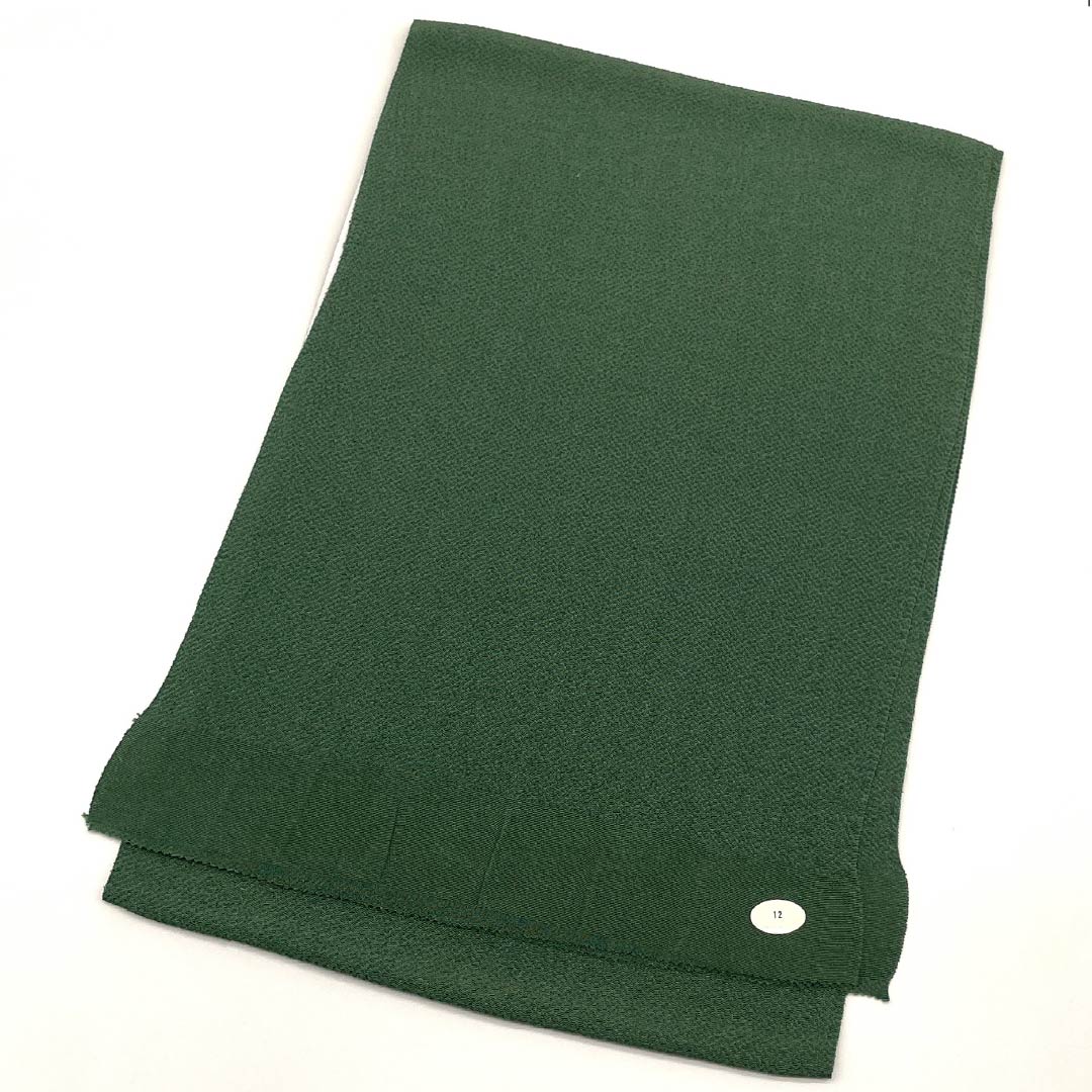 (新古品) 帯揚げ 正絹 フォーマル 笹色(ささいろ) ちりめん 無地 振袖用 長さ約164cm 幅約27.5cm Sランク 緑系 1136000072919