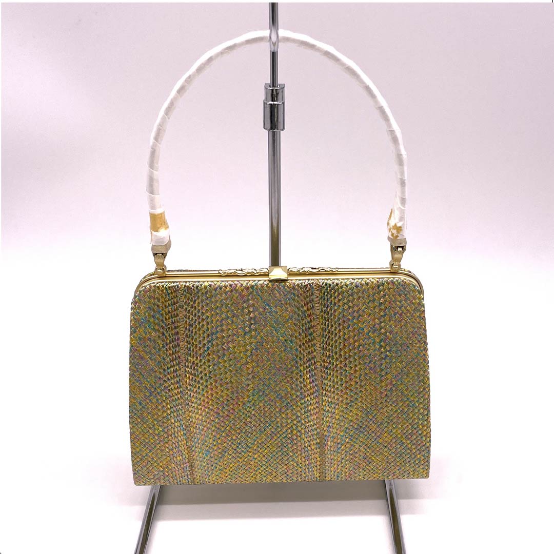 和装バック フォーマル 金色(きんいろ) 幾何学模様 古典柄 留袖用 金系 Sランク 113900028221