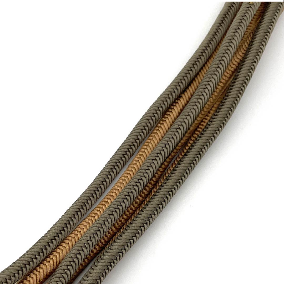 帯締め 正絹 Sランク 鈍色(にびいろ) 梅染色(うめぞめいろ) 2色 長さ約174cm 幅約1cm カジュアル 緑系 1135004732419