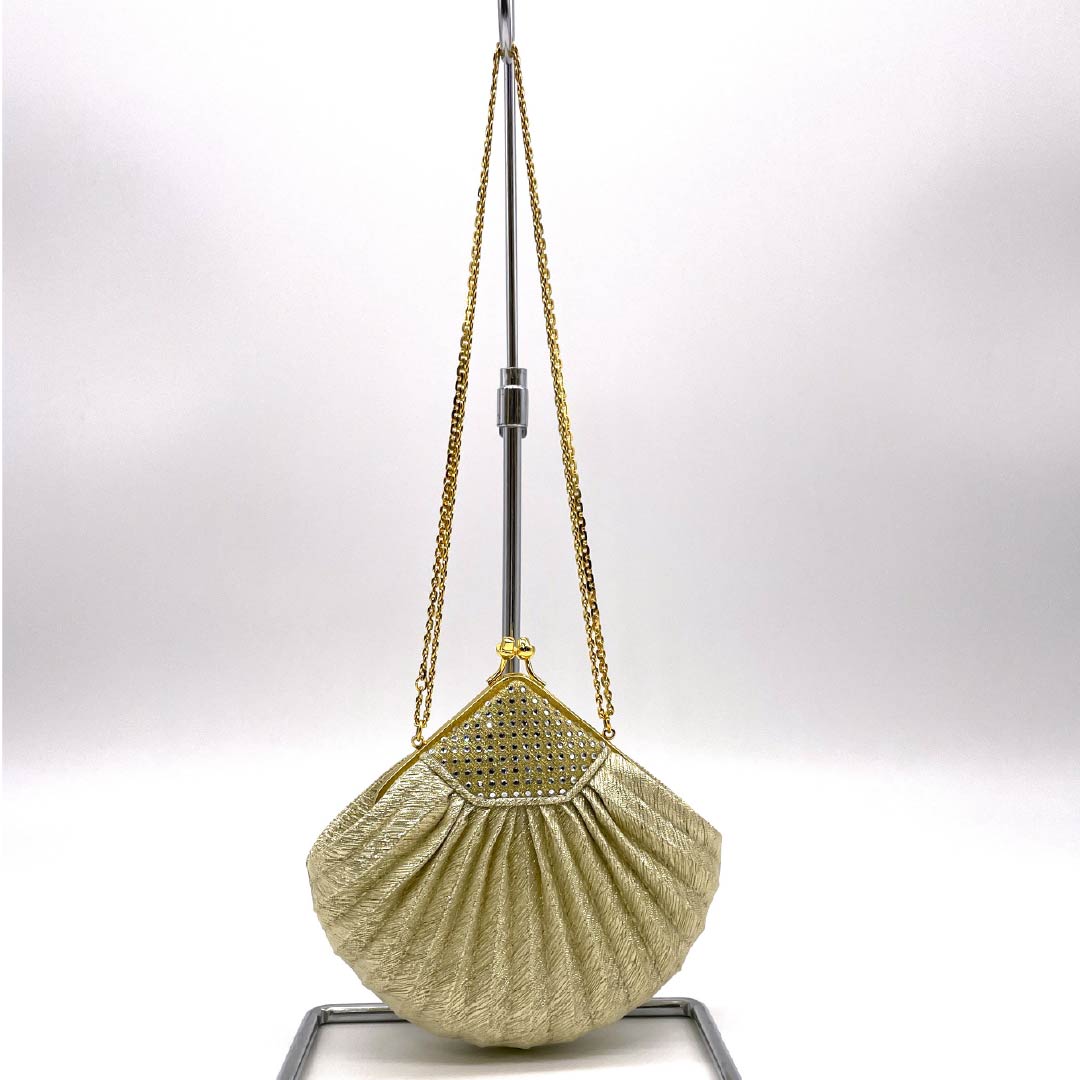 パーティバッグ セミフォーマル 金色(きんいろ) スパンコール シェル型 Katsumi-Tokyo- 金系 Sランク 113900044221