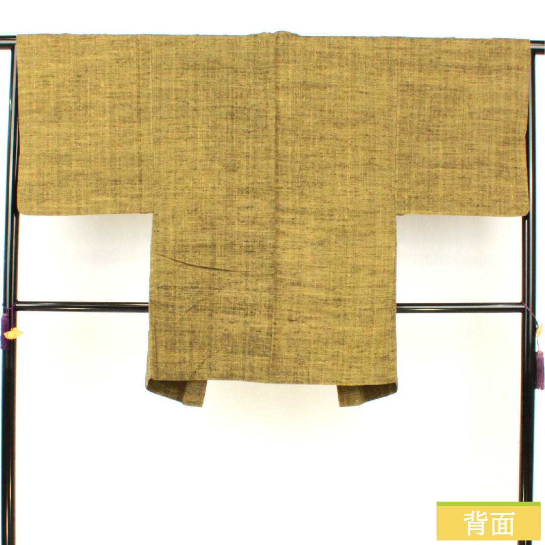 男物 正絹 Aランク 身丈87.5cm 裄丈66.5cm 紬地 グラデーション系 1119001583199