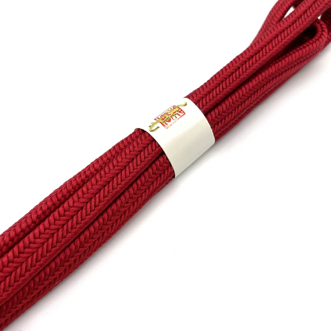 (New old stock) Belt fastener, pure silk, crimson red (beniaka-iro), crown set, new old stock, length approx. 156cm, width approx. 1cm, semi-formal, NEW rank, red, 1135003681312