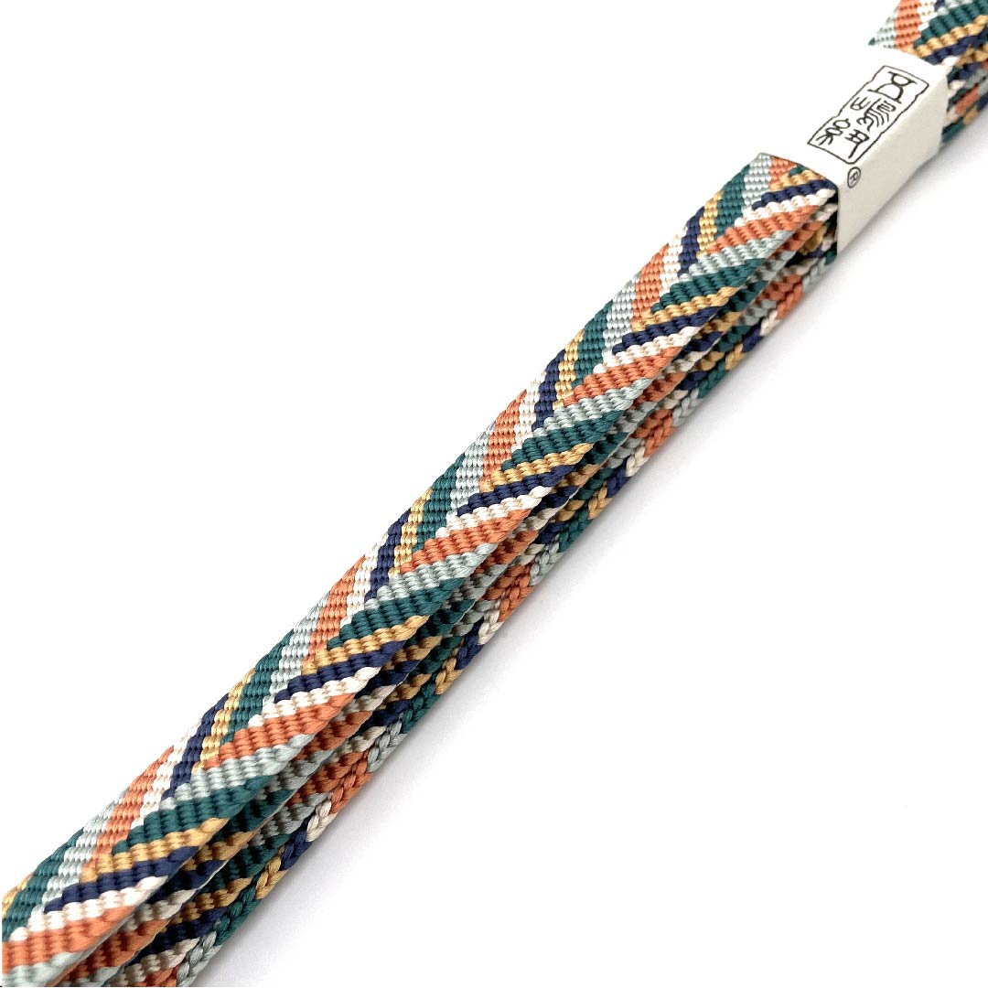 (New old stock) Obijime, pure silk, quarter-length cord, gradation, Goshima cord, Edo braid, long, length approx. 175cm, width approx. 1.5cm, casual, S rank, gradation style, 1135001322999