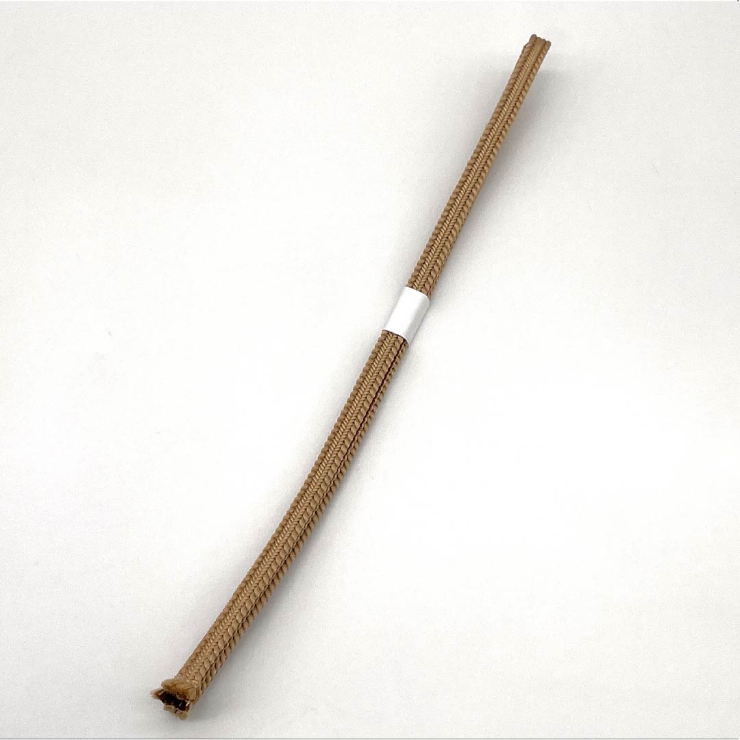 (新品)帯締め 正絹 NEWランク 三分紐 梅染色(うめぞめいろ) 帯留め用 長さ約122cm 幅約0.9cm カジュアル ベージュ系 1135005821325