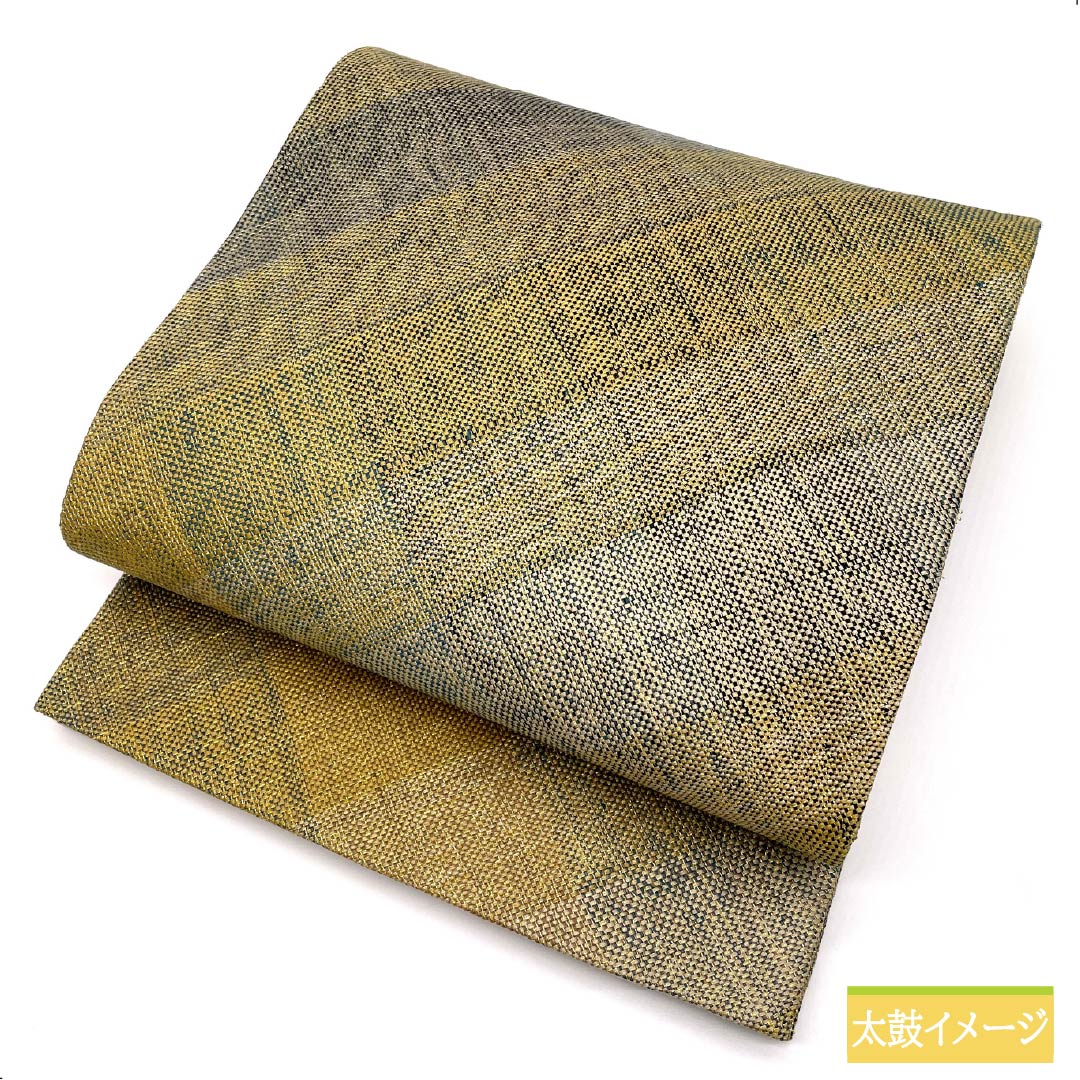 袋帯 正絹 ひなや謹製 西陣織 組織り 菱模様 リバーシブル 帯丈454cm Sランク 全通 セミフォーマル グラデーション系 1123012622499
