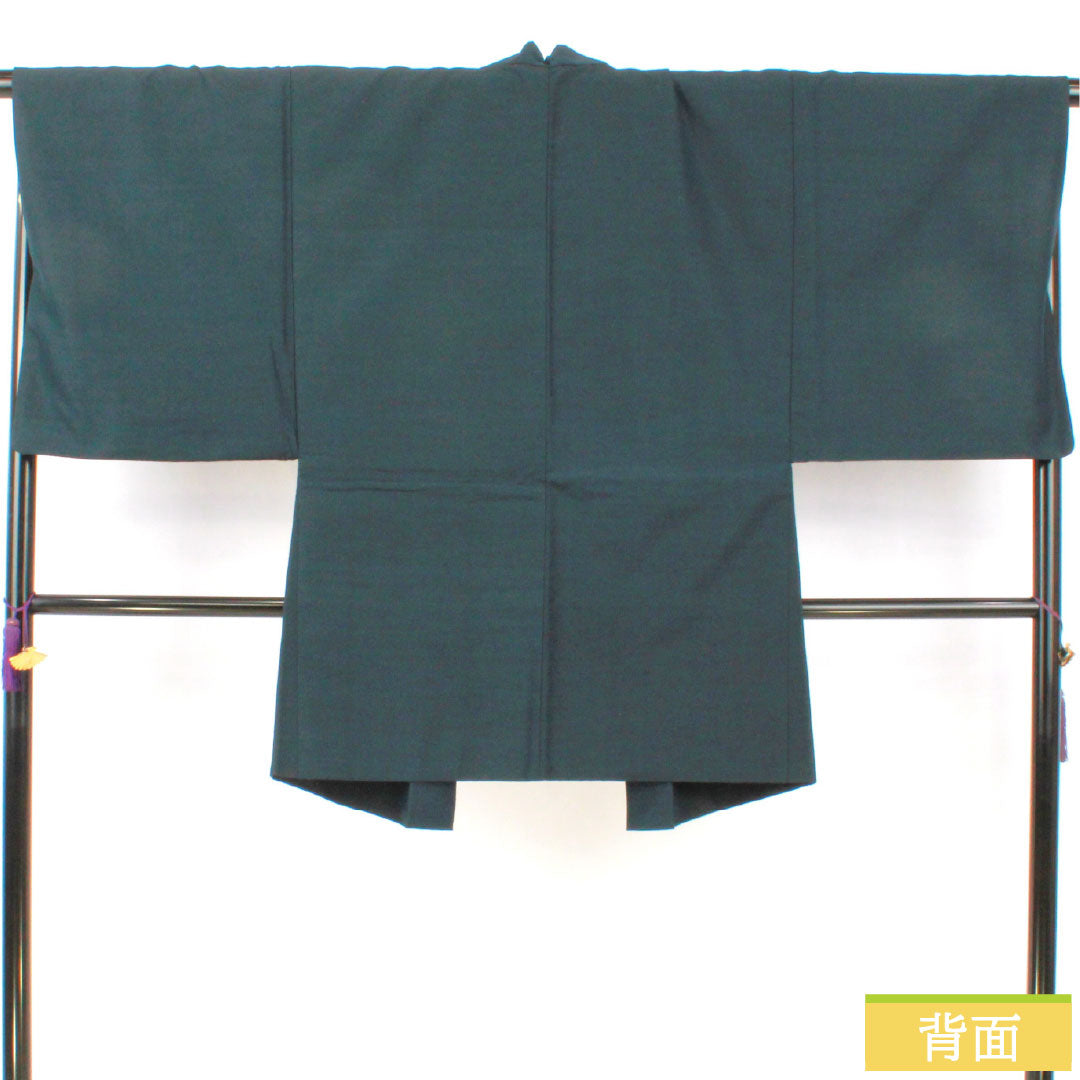 男物 ウール Aランク 身丈90cm 裄丈69.5cm 鉄紺色(てつこんいろ) 紺系 1119001653118