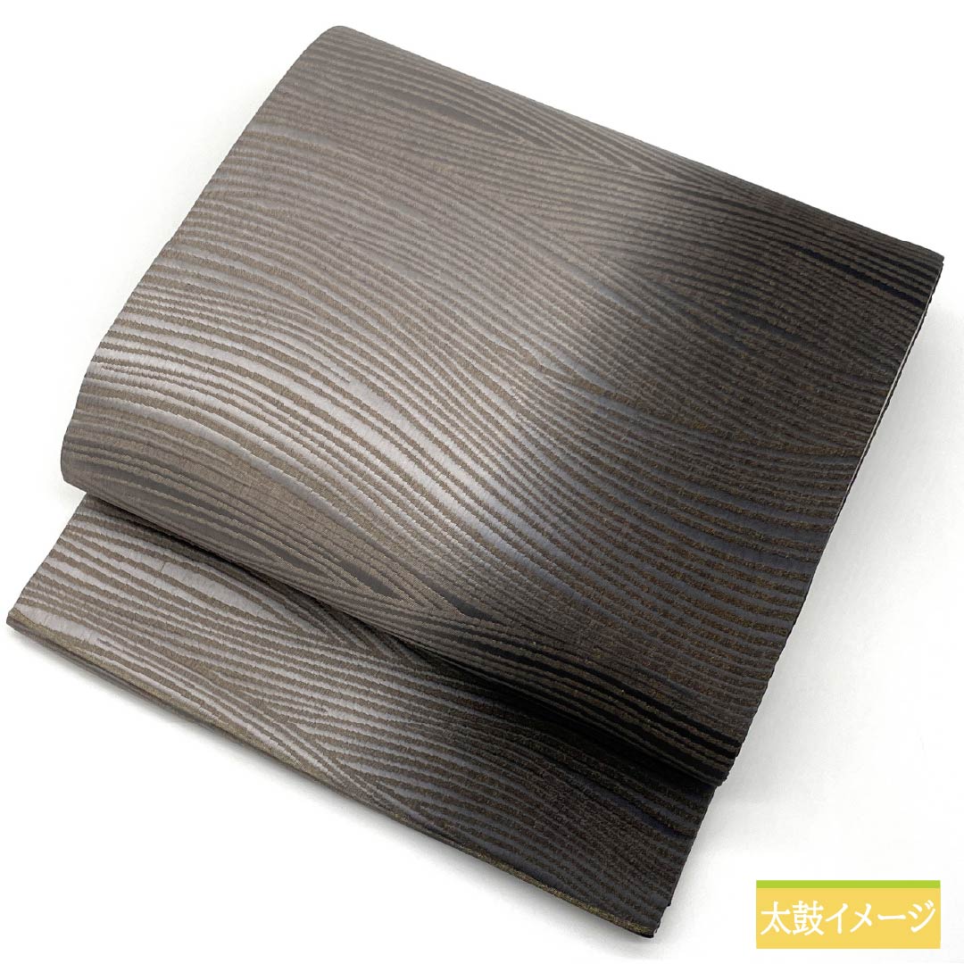 袋帯 正絹 抽象模様 帯丈456cm Sランク 全通 セミフォーマル モノトーン 1123014782427