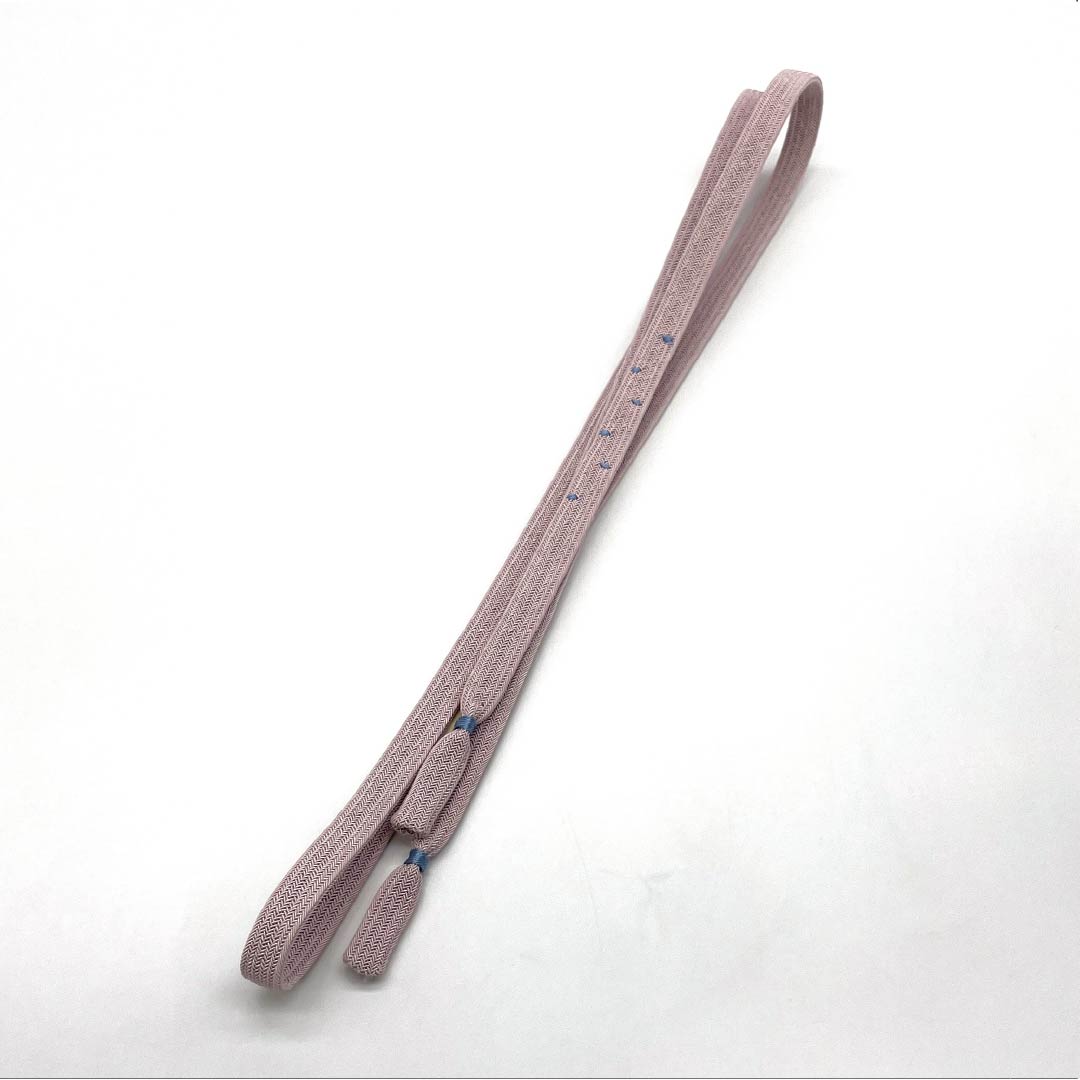 (新品)帯締め 正絹 NEWランク 梅鼠色(うめねずいろ) 翠嵐工房 単衣用 夏用 長さ約161cm 幅約1.2cm カジュアル ピンク系 1135005421313