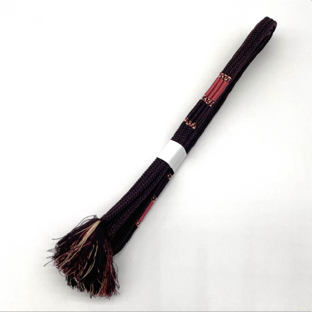 帯締め 正絹 Sランク 二人静色(ふたりしずかいろ) 長さ約164cm 幅約1cm カジュアル 紫系 1135005992320