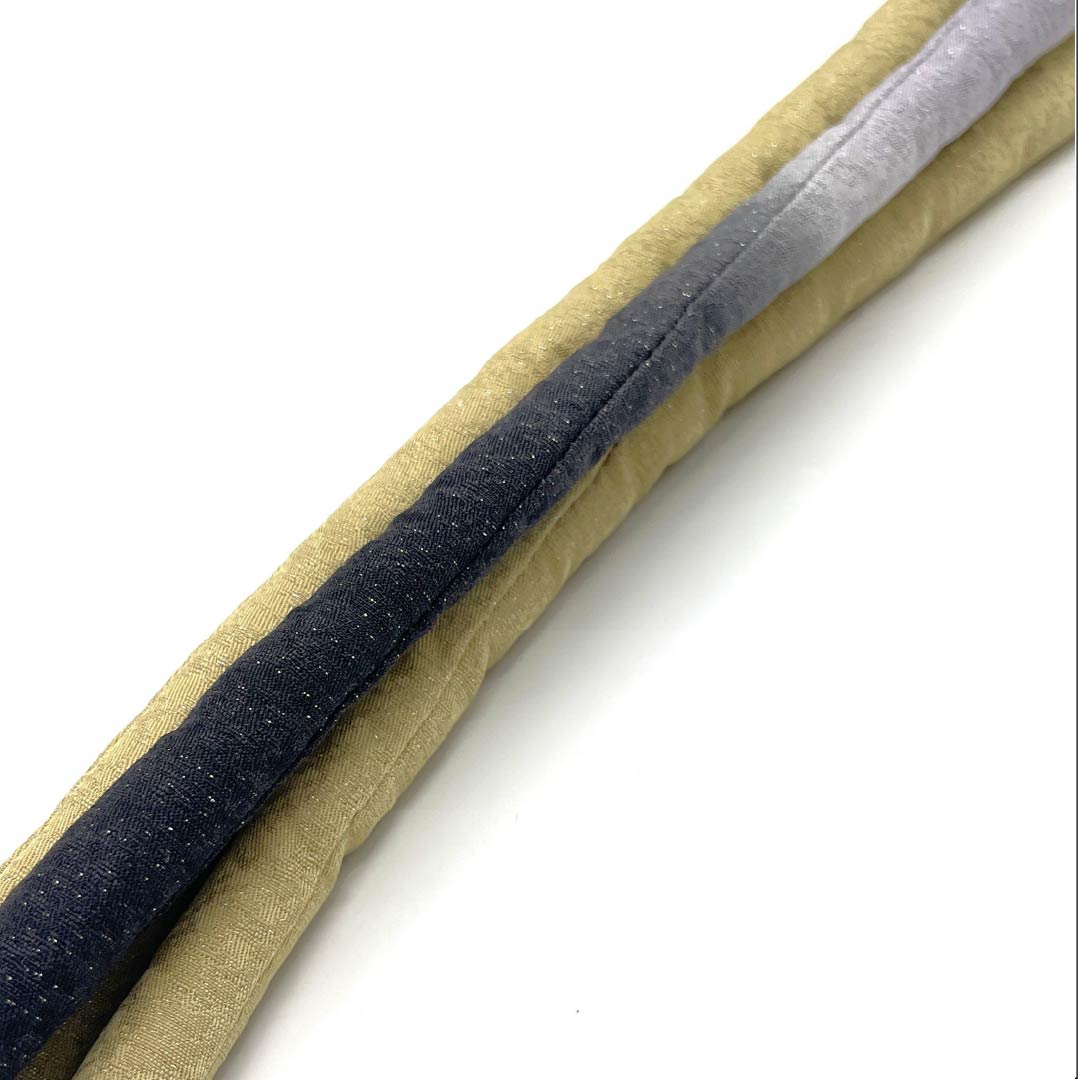 (新古品) 帯締め 正絹 四分紐 牙黄色(げおういろ) グラデーション 丸ぐけ 長さ約190cm 幅約1.2cm セミフォーマル NEWランク ベージュ系 1135003201425