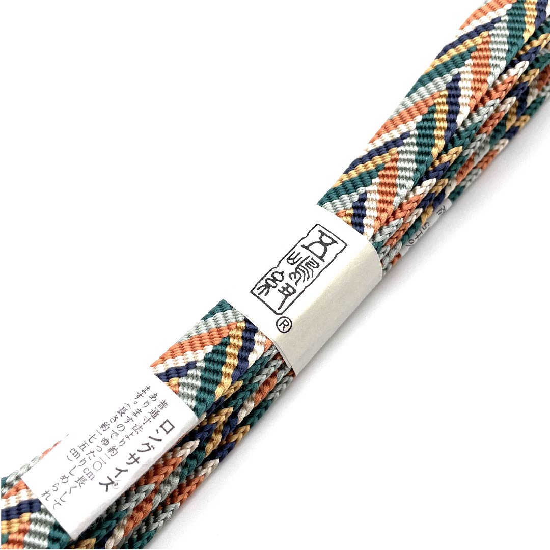 (新古品)帯締め 正絹 四分紐 グラデーション 五嶋紐 江戸組紐 長尺 長さ約175cm 幅約1.5cm カジュアル Sランク グラデーション系 1135001332999