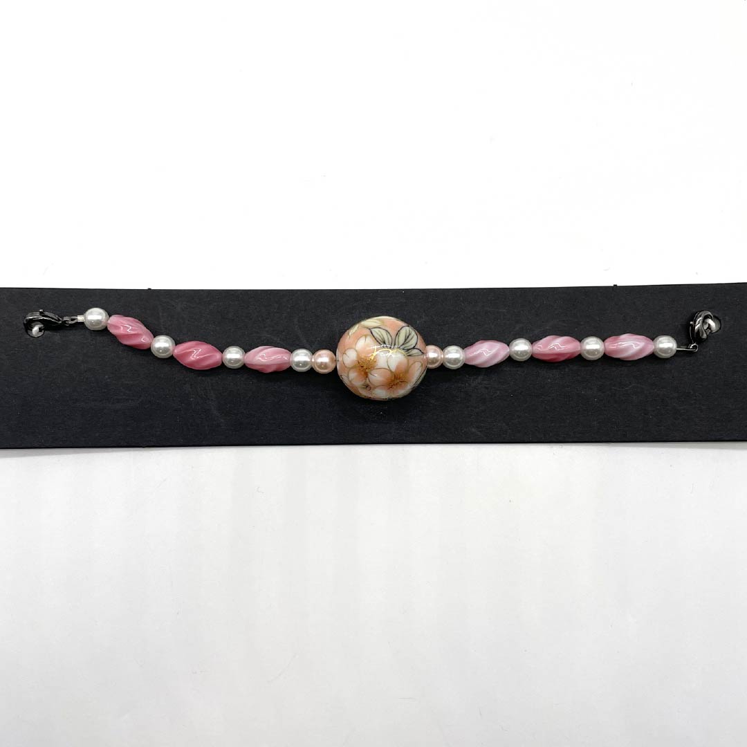 羽織紐 NEWランク カジュアル 無双タイプ カニカン 桜 その他 ビーズ ピンク系 1121000221913