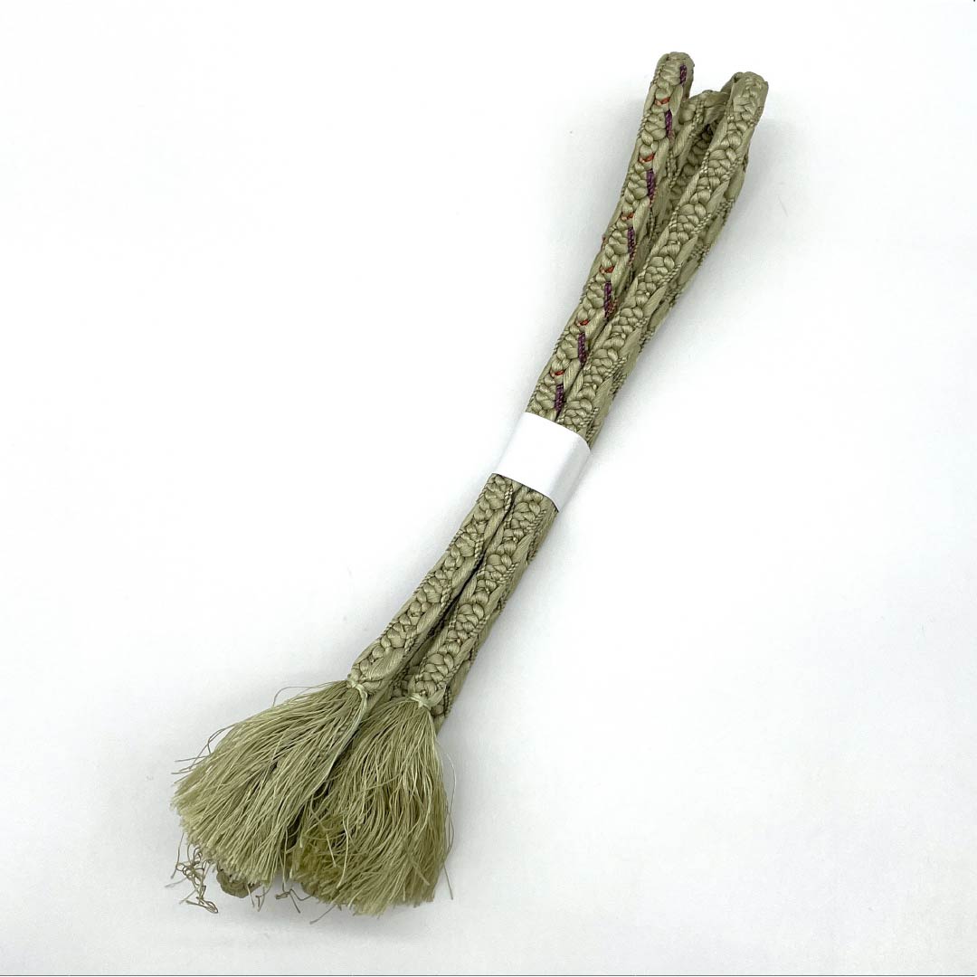 帯締め 正絹 Sランク 裏柳色(うらやなぎいろ) 長さ約162cm 幅約1cm カジュアル 緑系 1135005902319