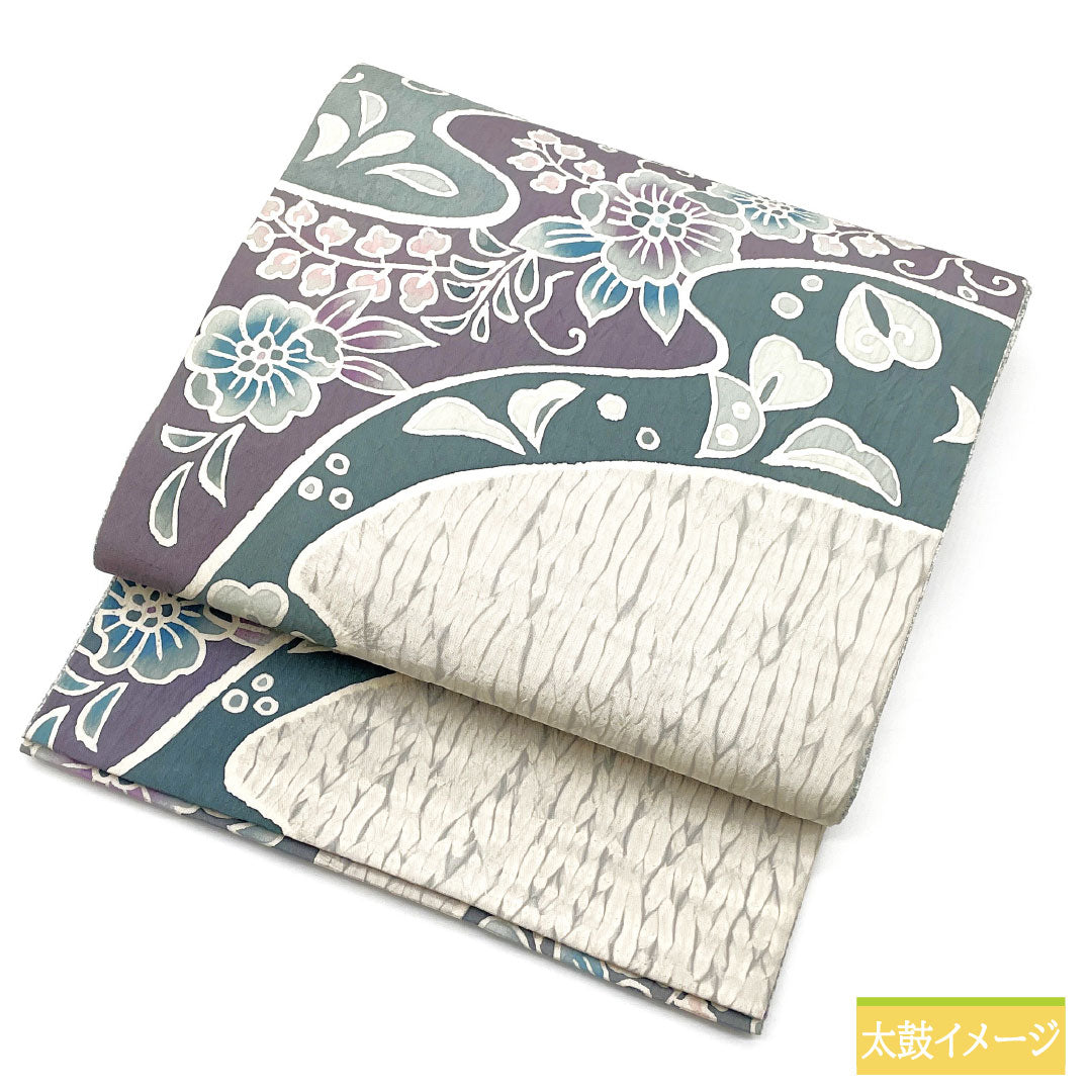 専用帯4806 ●高級 正絹 両面全通 リバーシブル 袋帯 花兎 専用帯4806 ○高級 正絹 両面全通 リバーシブル 袋帯 花兎 帯934