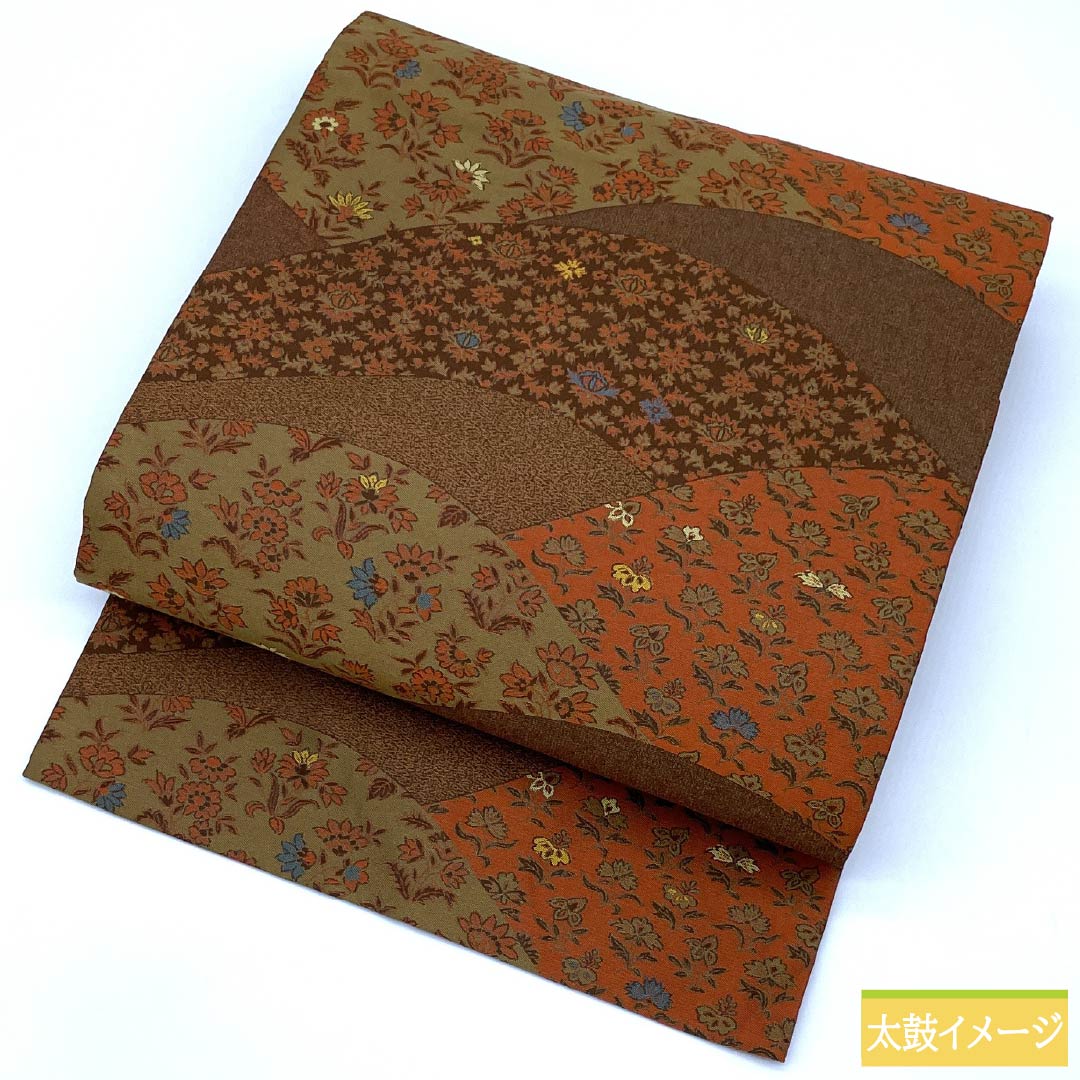 【未使用近い】正絹更紗小紋フルセット 名古屋帯付 美品 kimono-kyoukomati_20038361-4set