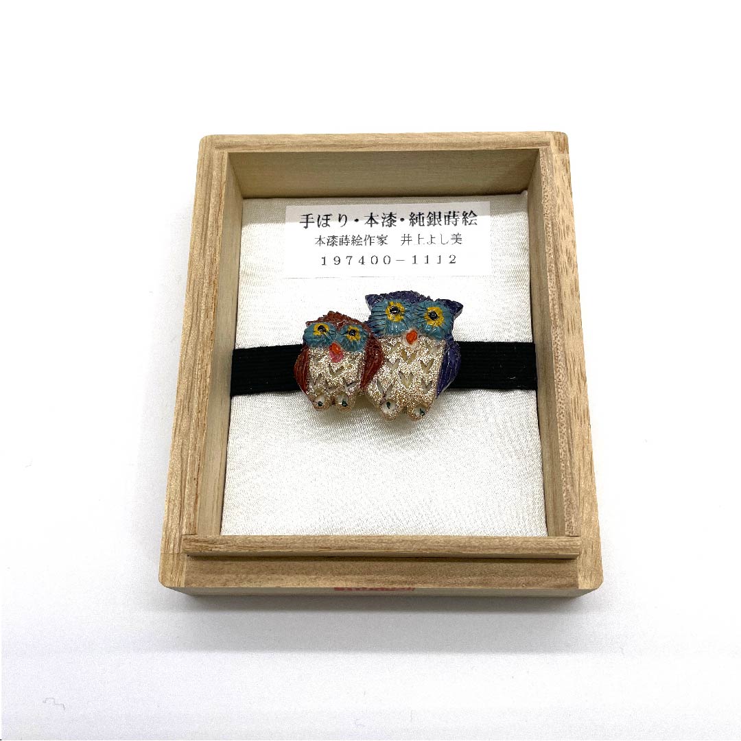 (新旧库存) 腰带扣 莳绘 休闲 水浅色 纯银莳绘 手工雕刻 真漆 长约3cm 宽约3.5cm S级 蓝色 1137000692917