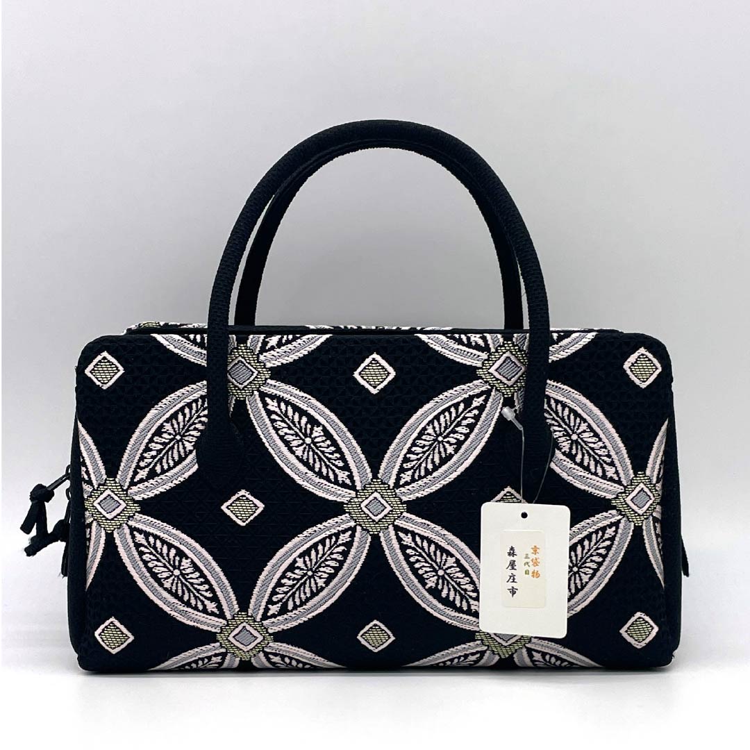 ⭐️新品未使用品⭐️和装バッグ　利休バッグ　ブラックフォーマル TORAY 利休バッグ フォーマル レディース 街着屋ノ 江戸小紋