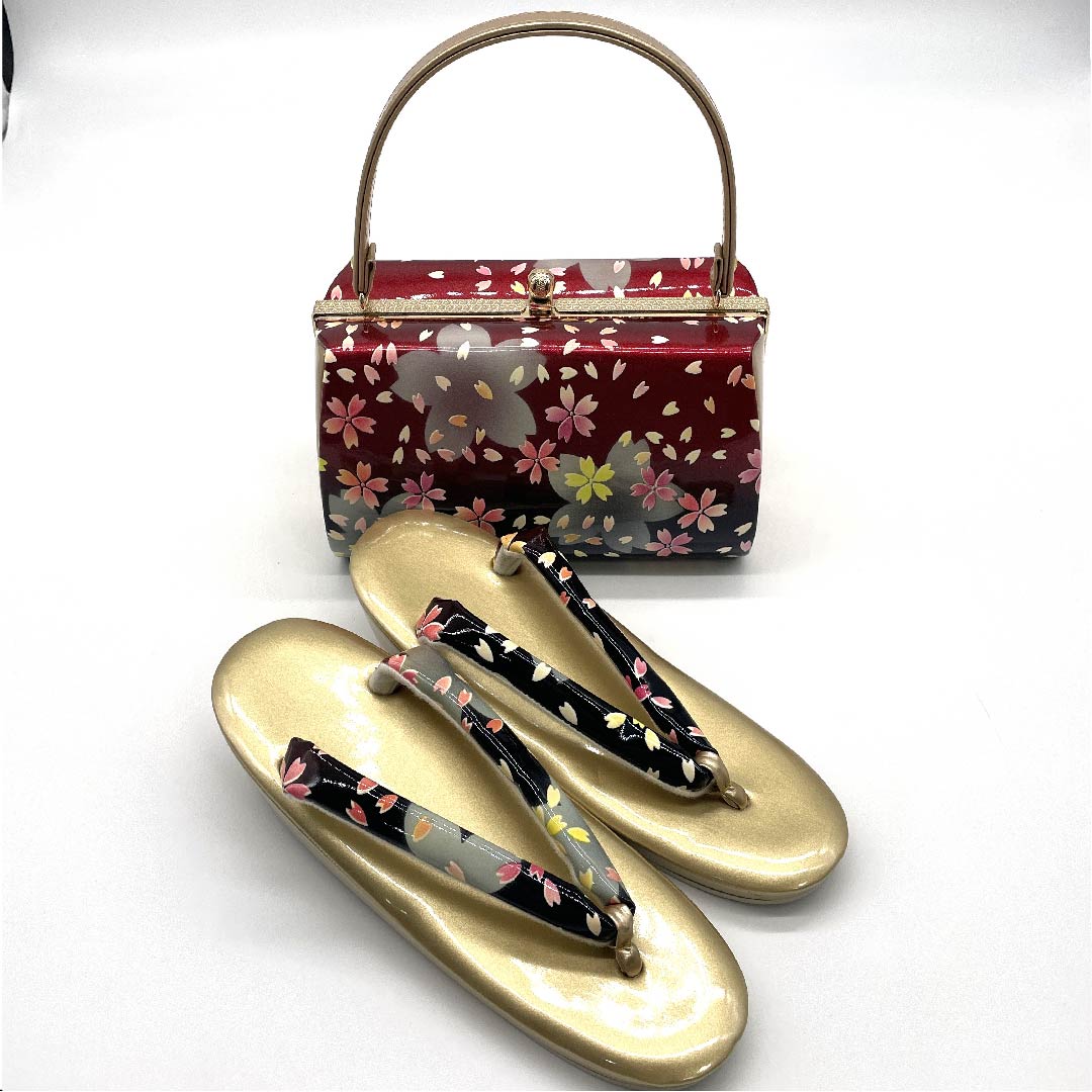 リサイクル着物】（新古品）草履バックセット フォーマル 黒色