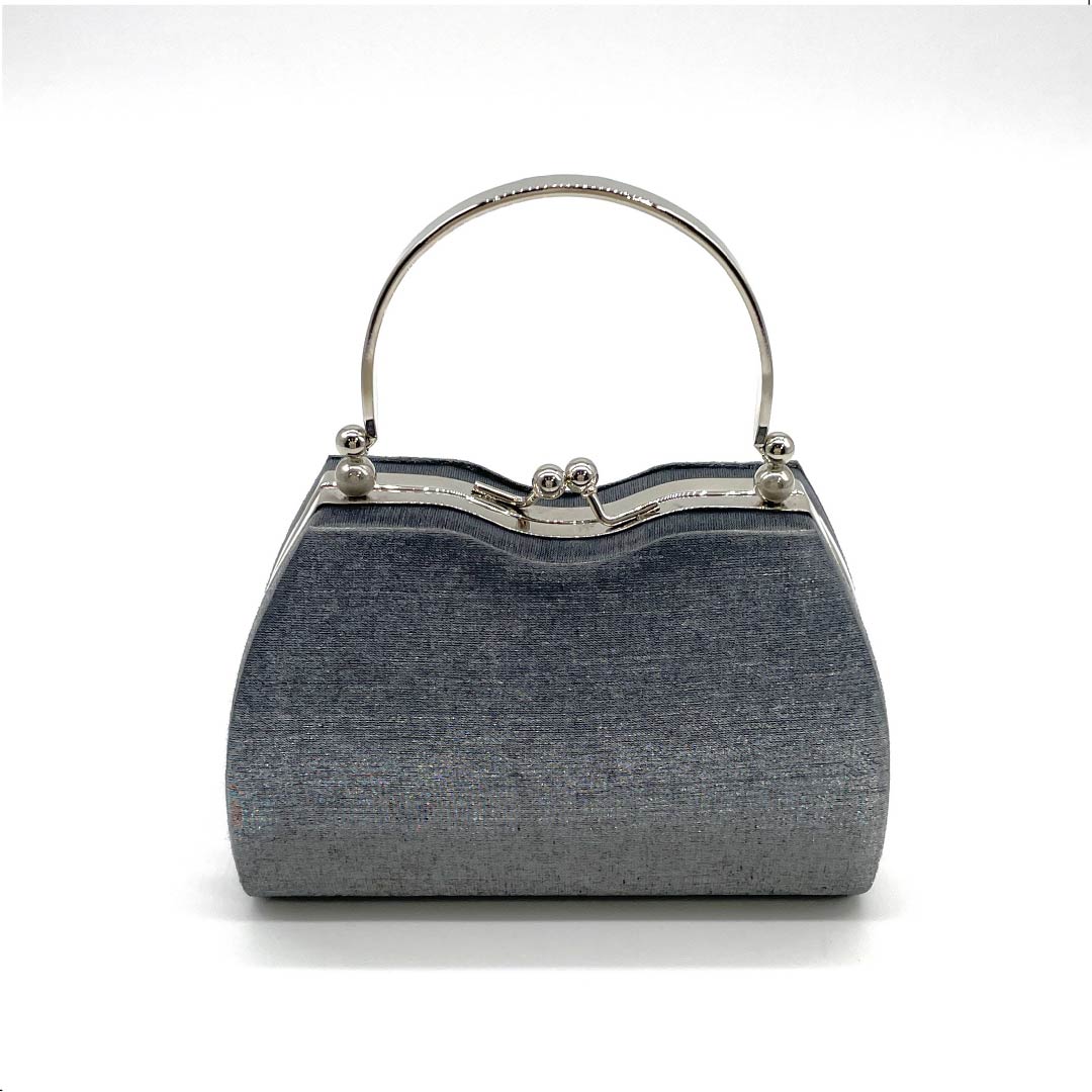 パーティバッグ セミフォーマル 錫色(すずいろ) グレー系 Aランク 113900002322