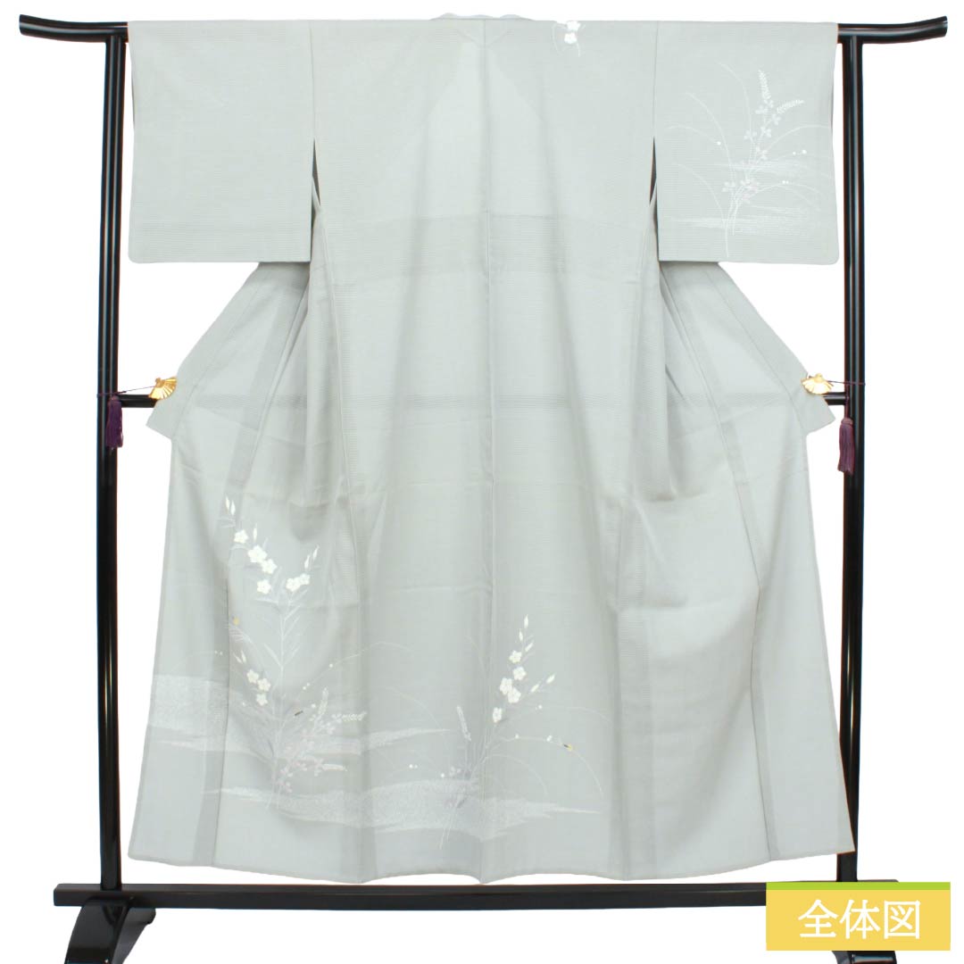 リサイクル着物】夏物 正絹 付下げ Aランク 身丈154cm 裄丈63.5cm 京