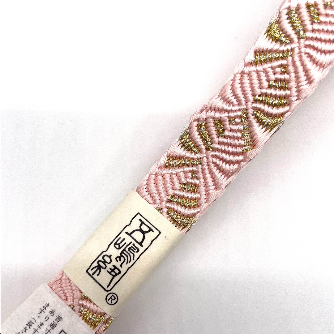 (New old stock) Obijime (belt tying) Pure silk quarter-length cord Light crimson Goshima cord Edo braid Long length approx. 175cm width approx. 2cm Formal S rank Pink 1135000422913