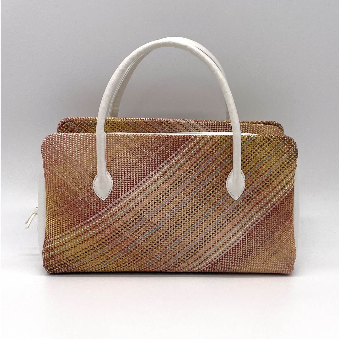 (新古品)和装バッグ セミフォーマル NEWランク 三軸組織 西陣織 利休バッグ グラデーション系 113900093199