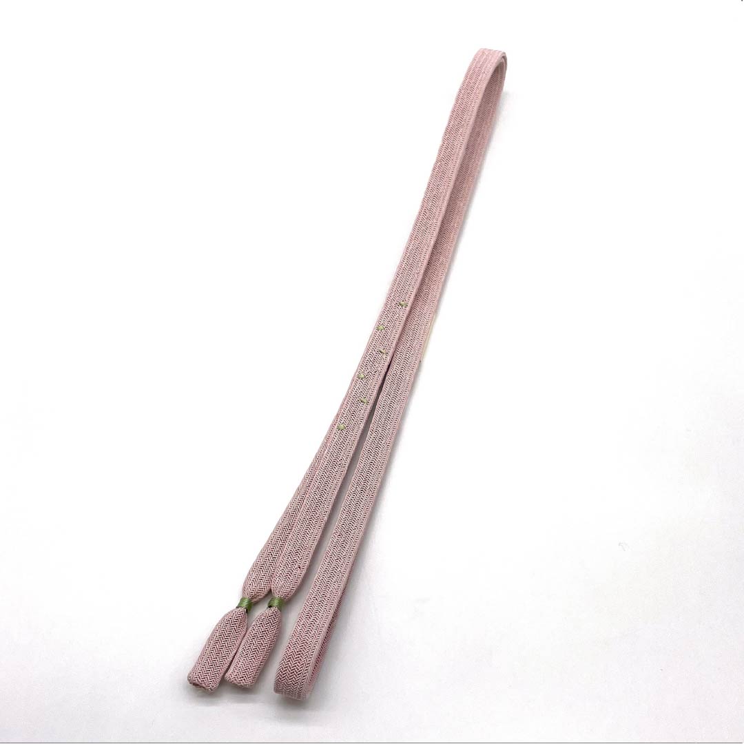 (Brand New) Pure Silk Obi-jime (Sash Band) in Sakurairo (Cherry Blossom Color) by Suiran Kobo, for Single-Layer Kimono (Undercoat) Summer Wear, Approximately 161cm Long, 1.5cm Wide, Casual Pink, Product Number: 1135005411313