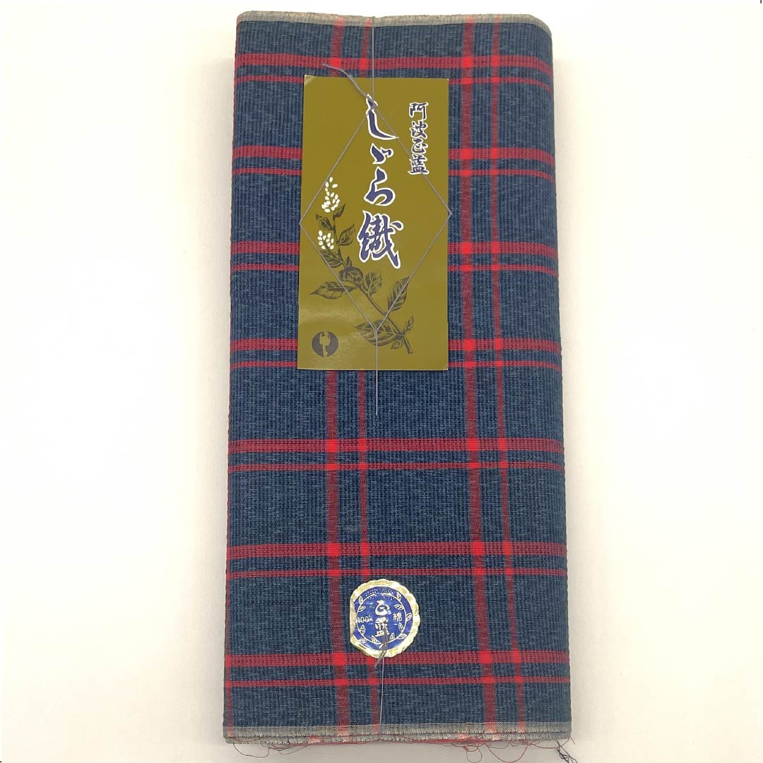 反物 浴衣 木綿 阿波しじら 重要無形文化財 正藍染 裏色(うらいろ) Sランク 青系 1130000562917