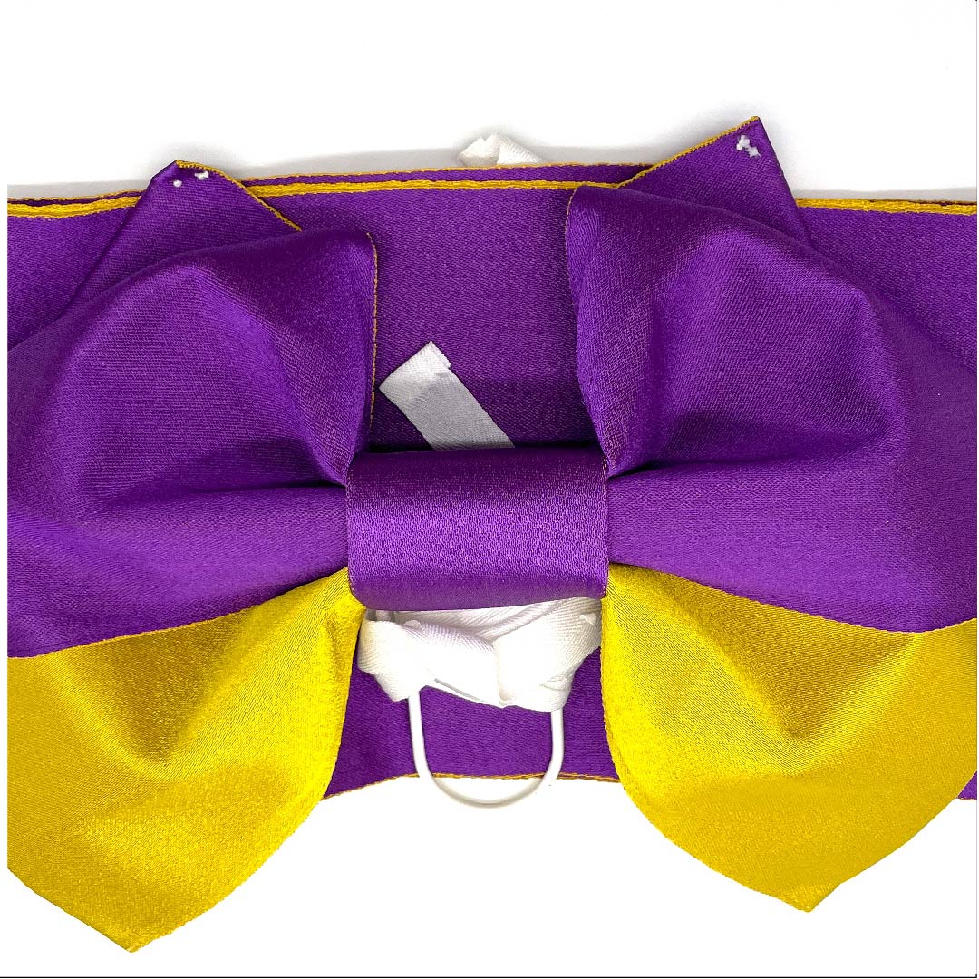 作り帯 菖蒲色 向日葵色 無地 ポリエステル S 紫系 1131000542920