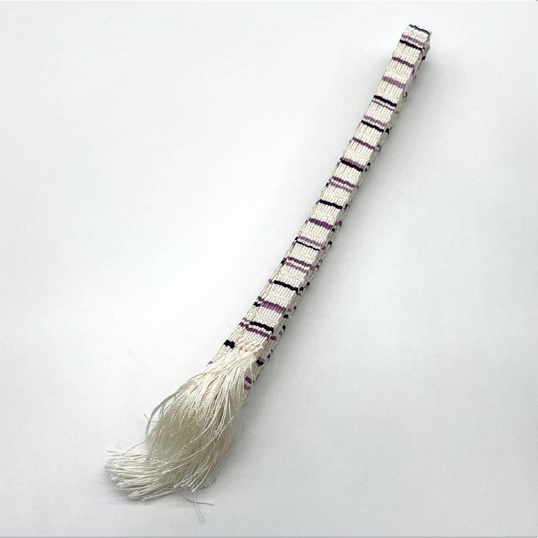 帯締め 正絹 Sランク 乳白色(にゅうはくしょく) 平組 夏用 長さ約172cm 幅約1cm カジュアル クリーム系 1135006252415