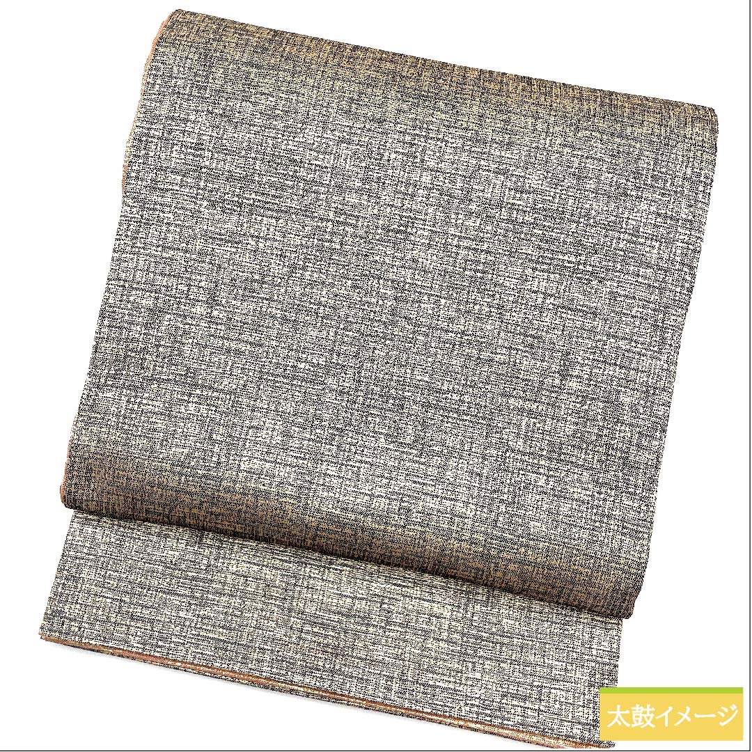 袋帯 金色 抽象模様 帯丈434cm 正絹 Sランク 全通 セミフォーマル 金系 1123010442321