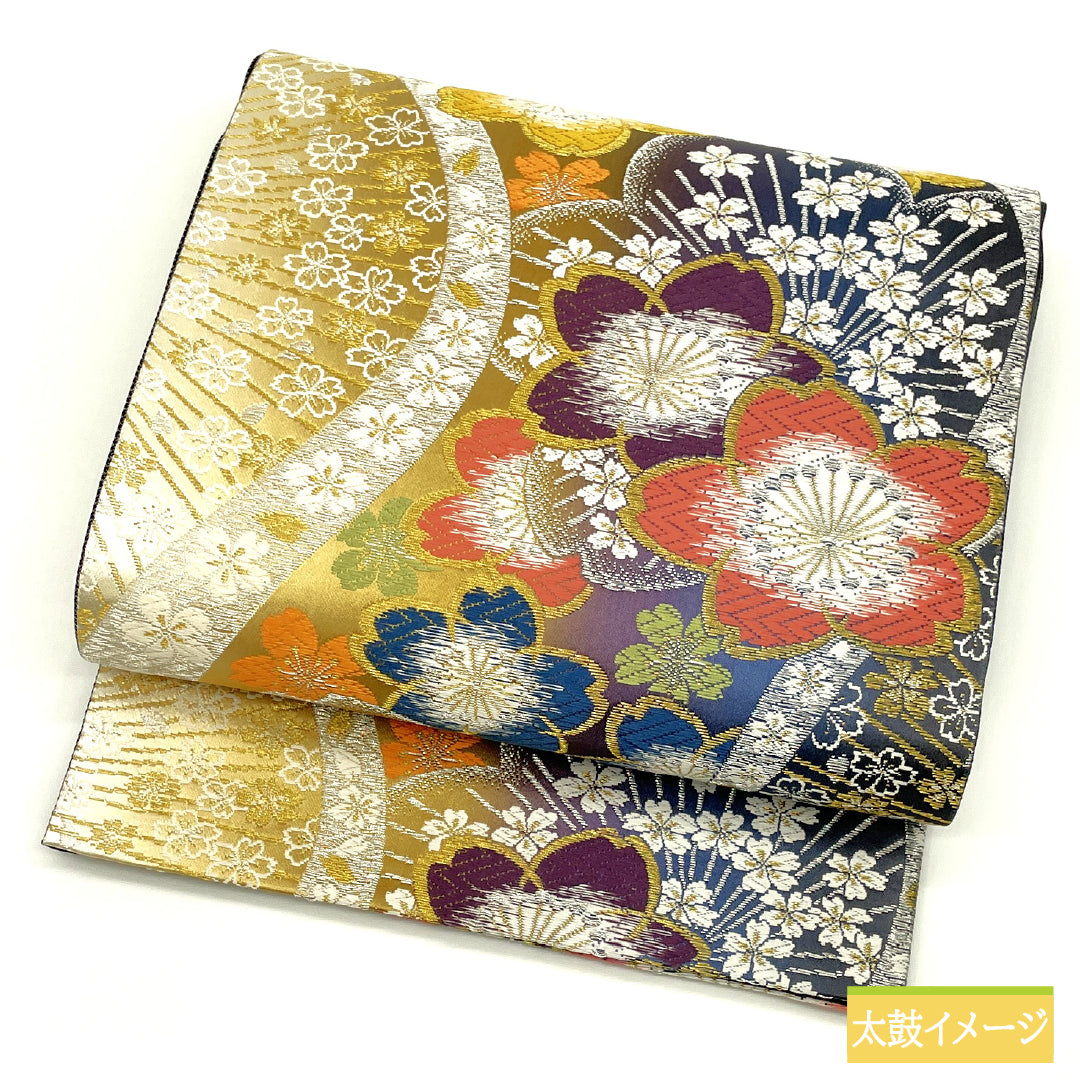 袋帯 正絹 Sランク 桜 西陣織 SAKU・華 LONG VARIE 帯丈444cm 六通 フォーマル グラデーション系 1123017272399