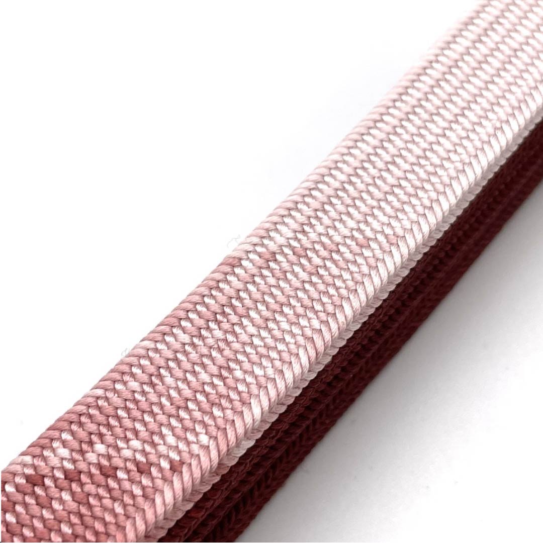 (新古品) 帯締め 正絹 四分紐 赤銅色(しゃくどういろ) 翠嵐工房 新古品 長さ約165cm 幅約1.2cm セミフォーマル Sランク 赤系 1135001202912