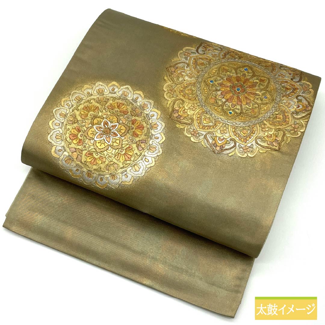 袋帯 正絹 留袖用 宝相華 帯丈438cm Aランク ポイント柄 フォーマル グラデーション系 1123013903399