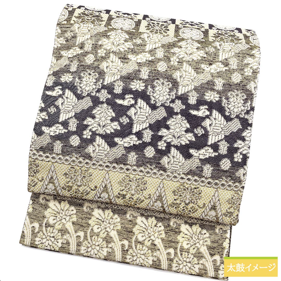 Fukuro Obi, Pure Silk, Kinkazan, 100 Specialties, Classic Pattern, Length 447cm, S Rank, Six-pass, Semi-formal, Gradient, 1123010902399